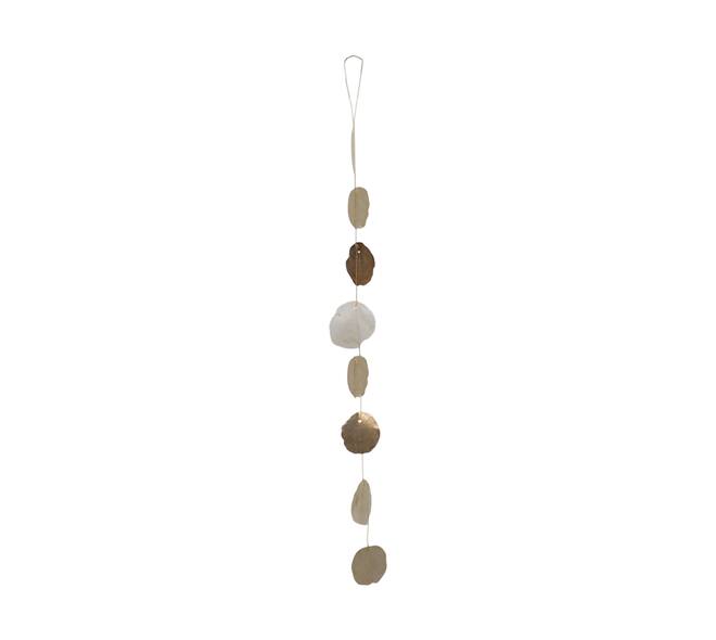 Garland with gradient capiz 9x2x100cm - Gold