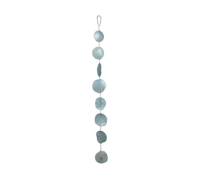 Garland capiz 9x2x100cm - Blue