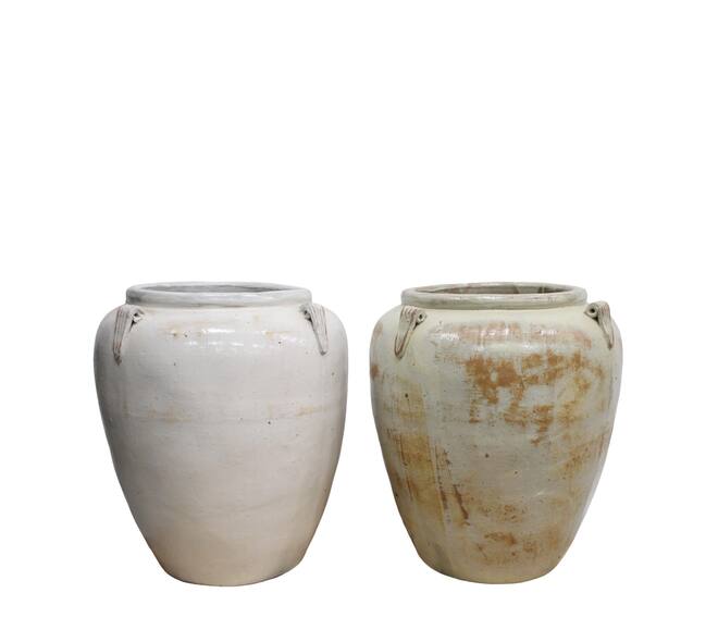 Planter terracotta 56x56x71cm - Cream