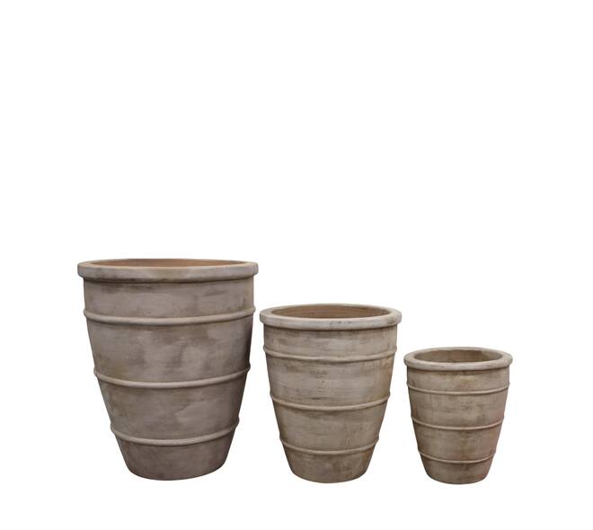 Planter terracotta 50x50x60cm  - White