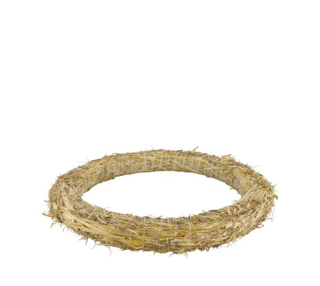 Wreath straw 50x50x6cm - Natural