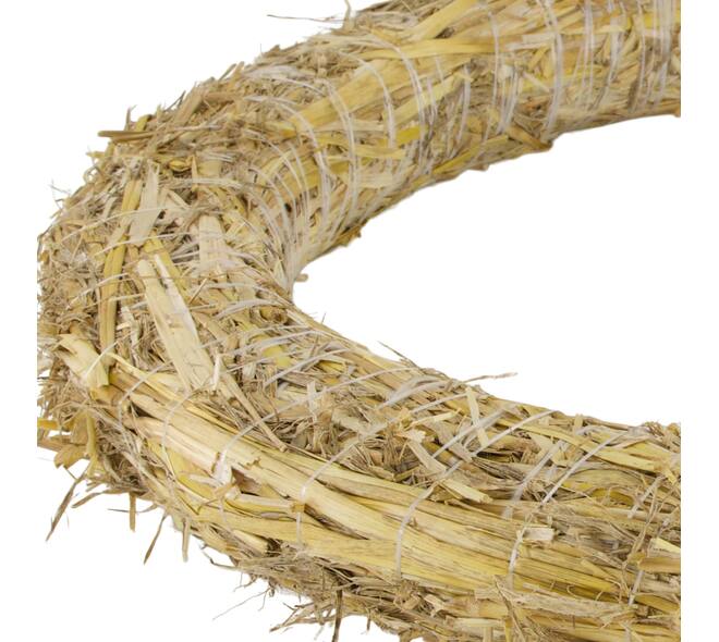 Wreath straw 50x50x6cm - Natural
