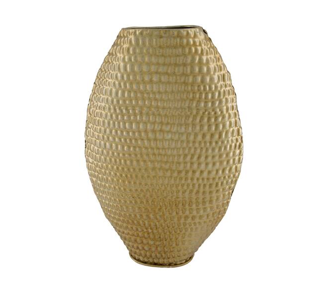 Vase metal 32x10x48cm - Gold