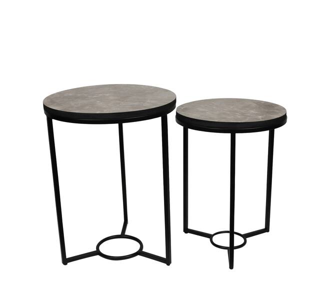 Table metal 38x38x52cm  - Grey