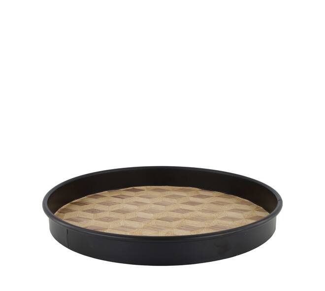 Tray metal 37x37x4cm