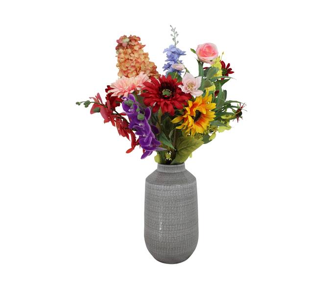 Flower box bouquet 14 stems botanical harmony artificial 78.9x19x10cm - Multi