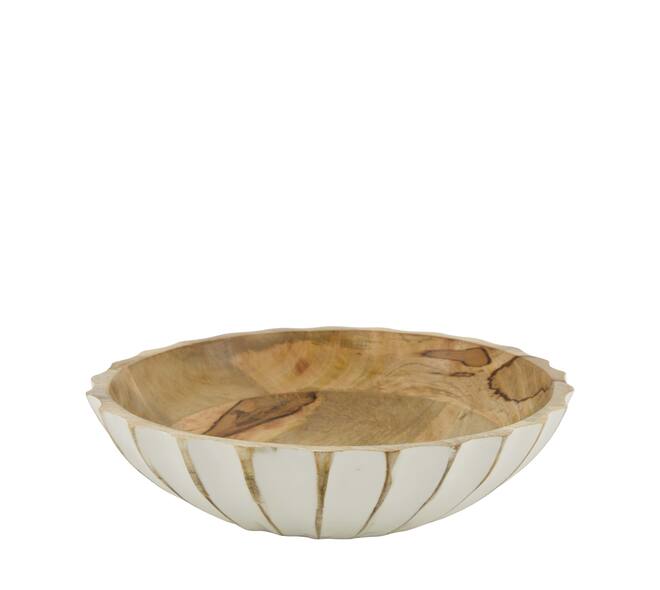 Bowl mango wood 28x28x7cm