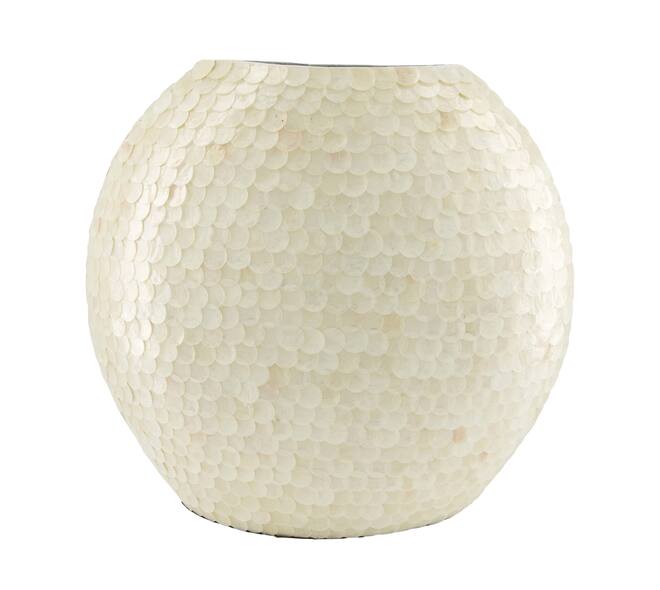 Vase capiz 38x15x38cm - White