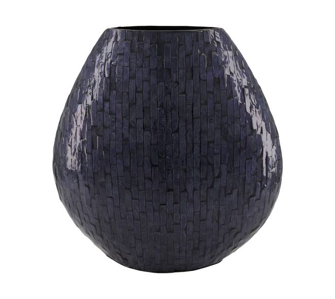 Vase capiz 32x14x33cm - Blue