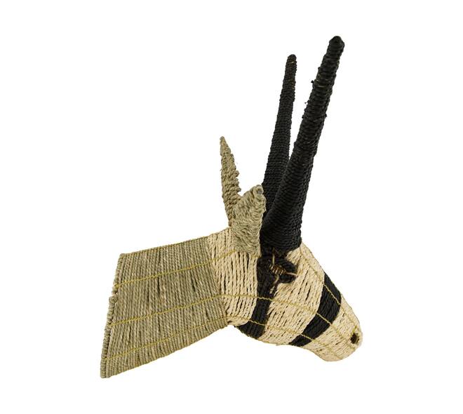 Wall art ibex seagrass 37x37x56cm