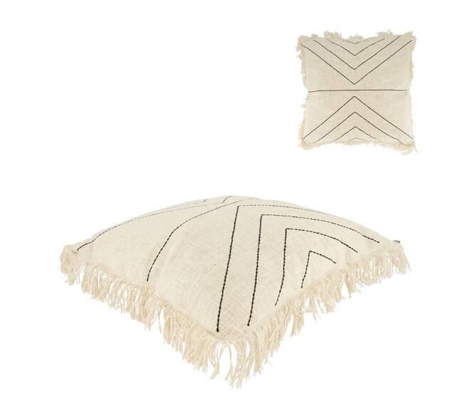Cushion embroidery pattern cotton 45x45x9cm