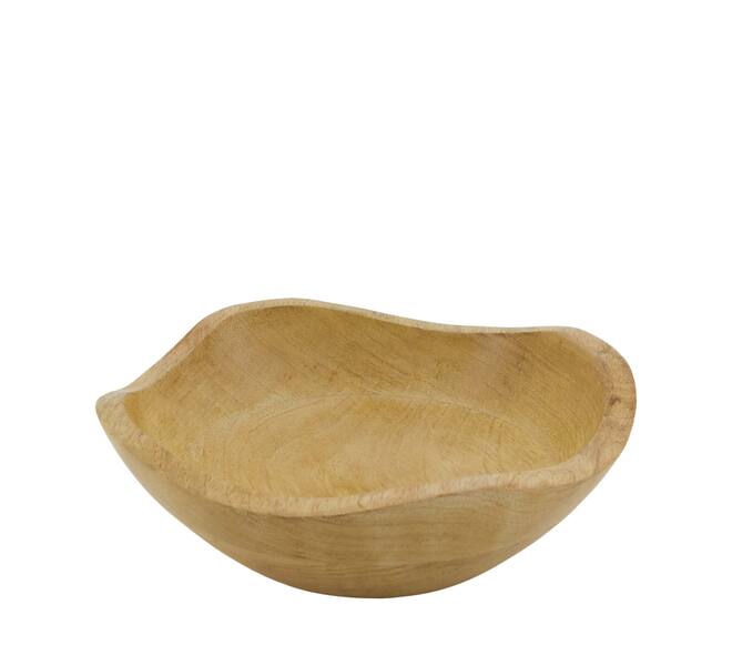 Bowl mango wood 22x22x7cm