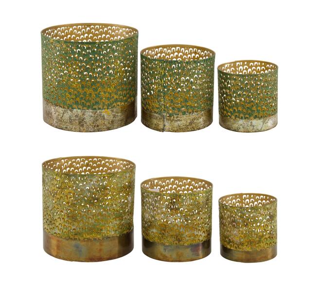 Tealight holder metal 12x12x12cm C/2 S/3