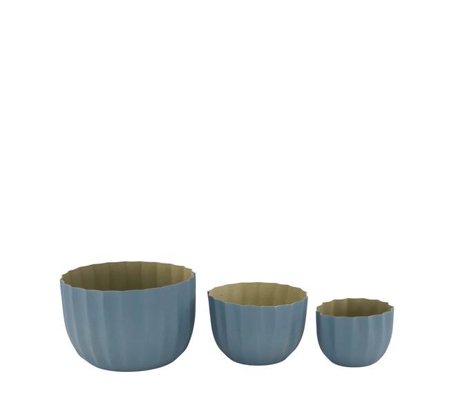 Bowl metal 14x14x9cm  - Grey
