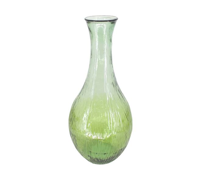 Vase recycled glass 34x34x75cm - Green