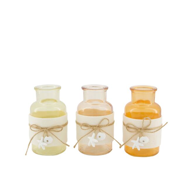 Bottle glass 6.5x5x12.5cm C/3
