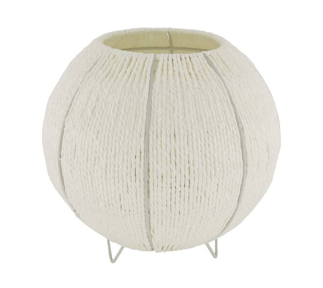 Lantern paper rope with glass 28x28x26cm
