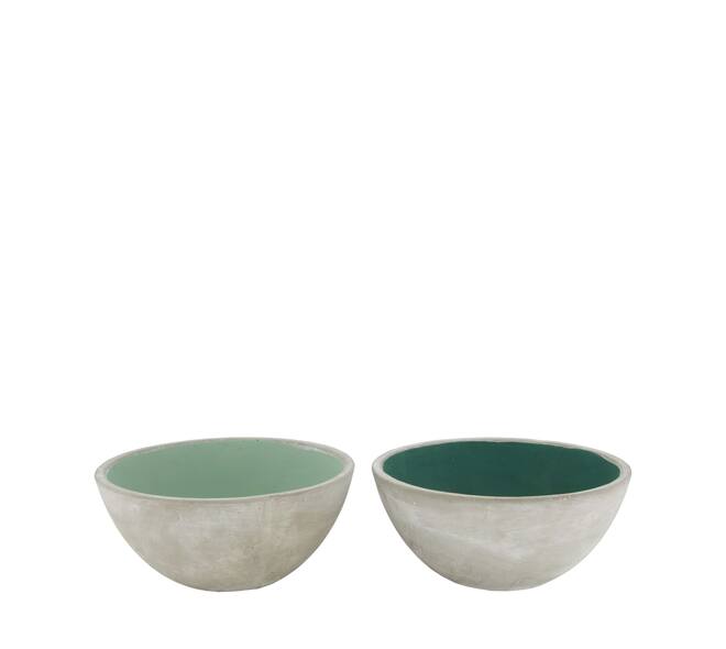 Bowl cement 18x18x8cm  - Grey