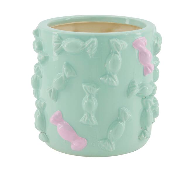 Planter sweets ceramic 16x16x15cm - Blue