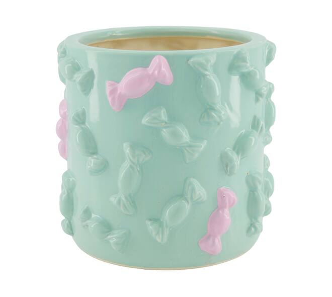 Planter sweets ceramic 18x18x17cm - Blue