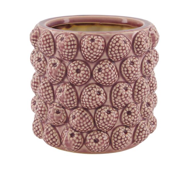 Planter raspberry ceramic 16x16x15cm - Purple