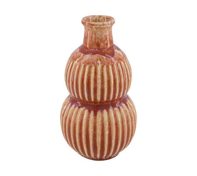 Vase ceramic 13.8x13.8x25cm - Red