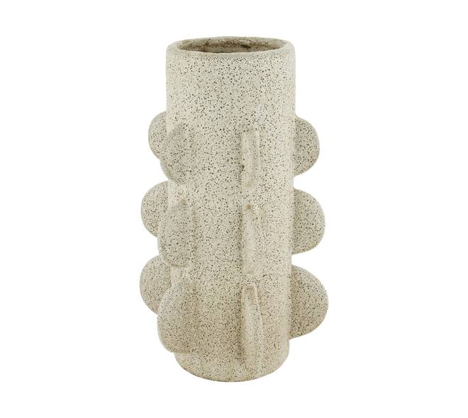 Vase ceramic 18x18x31cm - Grey