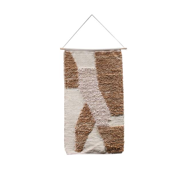 Wall art jute with hanger 78x0.5x118cm - Natural