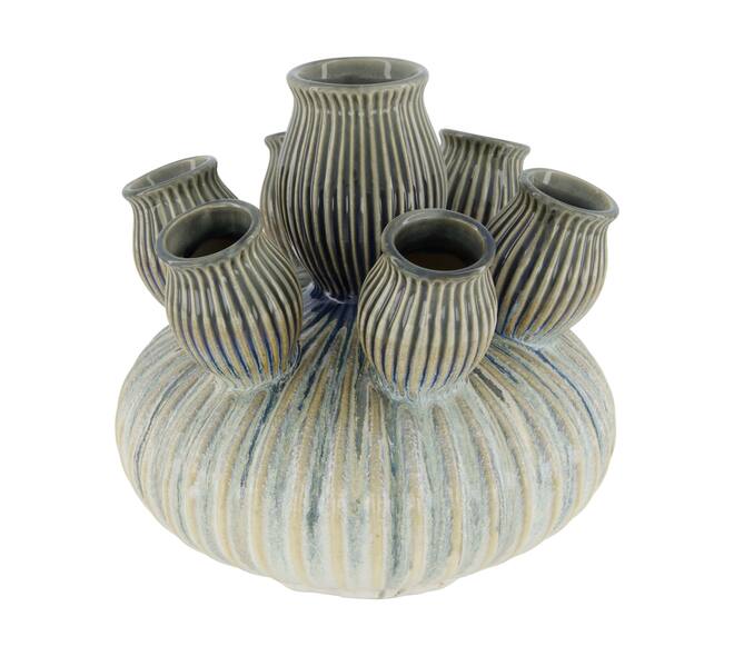 Vase ceramic 25x25x25cm - White