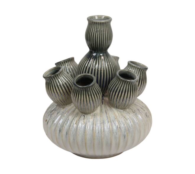 Vase ceramic 28x28x36cm - White