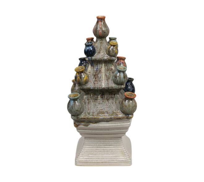 Vase ceramic 25x25x54cm - Multi