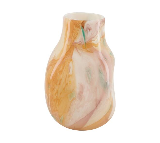 Vase glass 17x17x25cm - Multi