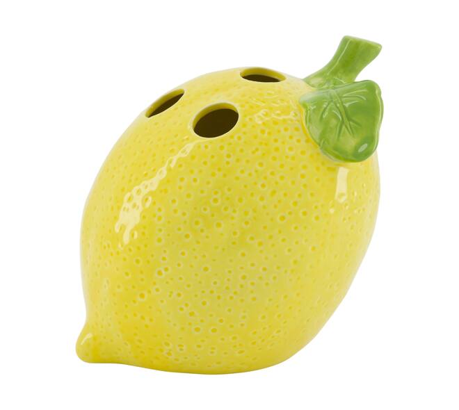 Vase lemon ceramic 15.5x13x15cm