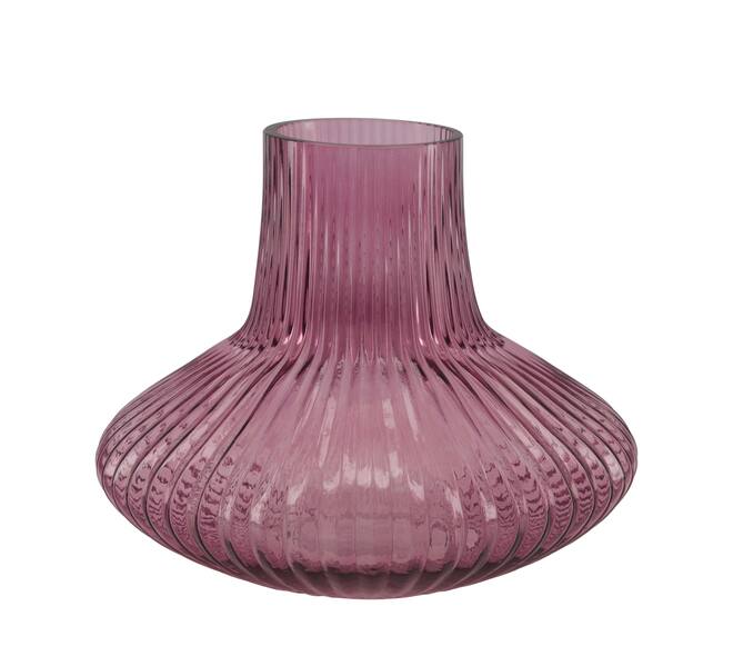 Vase glass 23x23x19cm