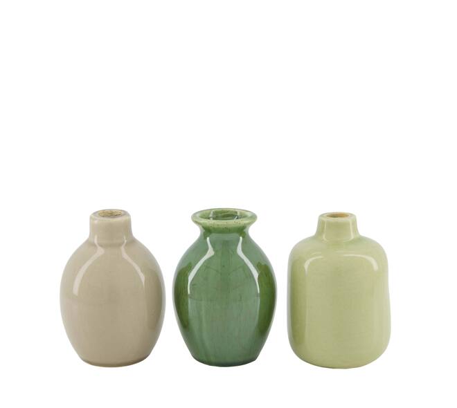 Vase ceramic 7.5x7.5x10cm  - Multi