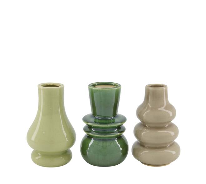 Vase ceramic 10x10x16cm  - Multi