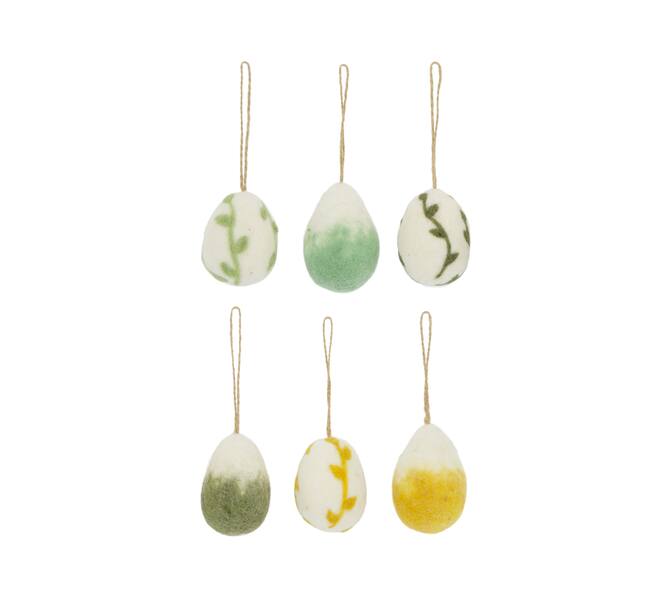 Hanger egg wool 5x5x7cm A/6