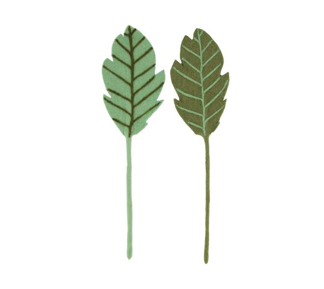Leaf wool 10x1x35cm C/2