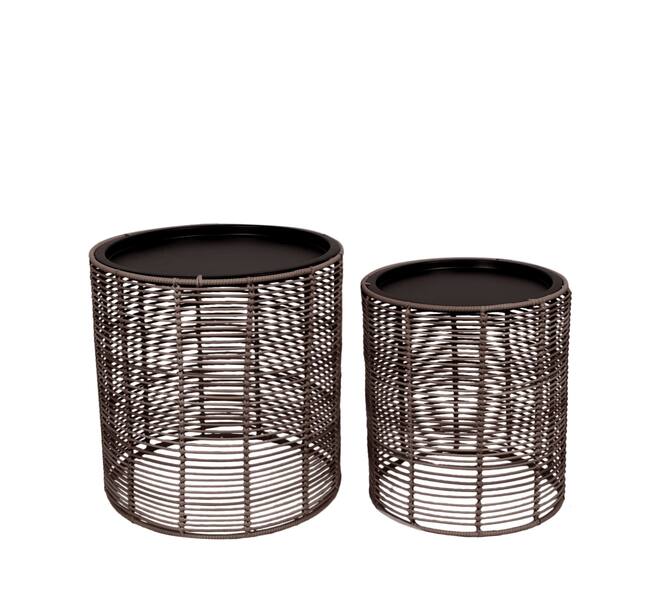 Table pp wire nature 48x48x50cm  - Natural