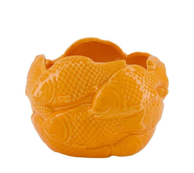Planter fish porcelain 17.5x17.3x12.3cm