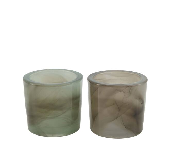 Tealight holder glass 6.5x6.5x6cm A/2