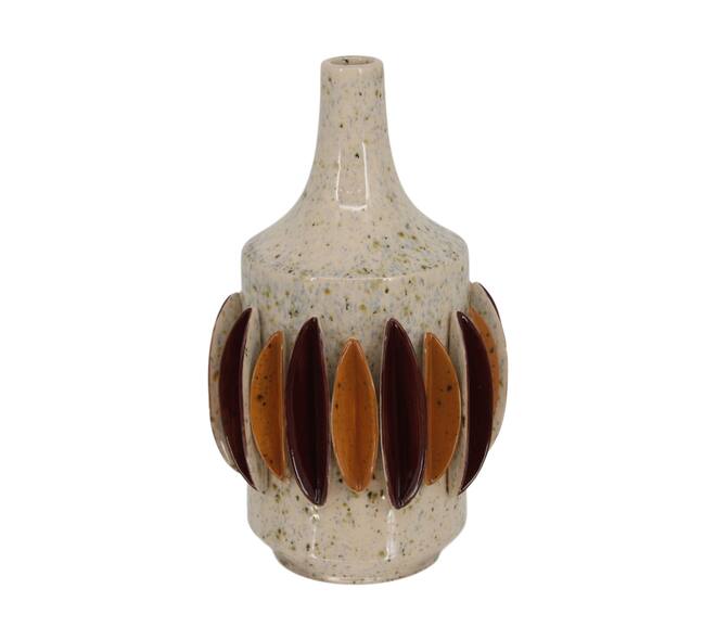 Vase shells ceramic 20x20x34cm - Multi