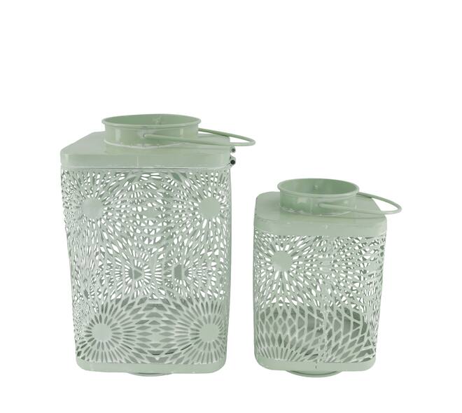 Lantern metal 19x19x33.5cm S/2