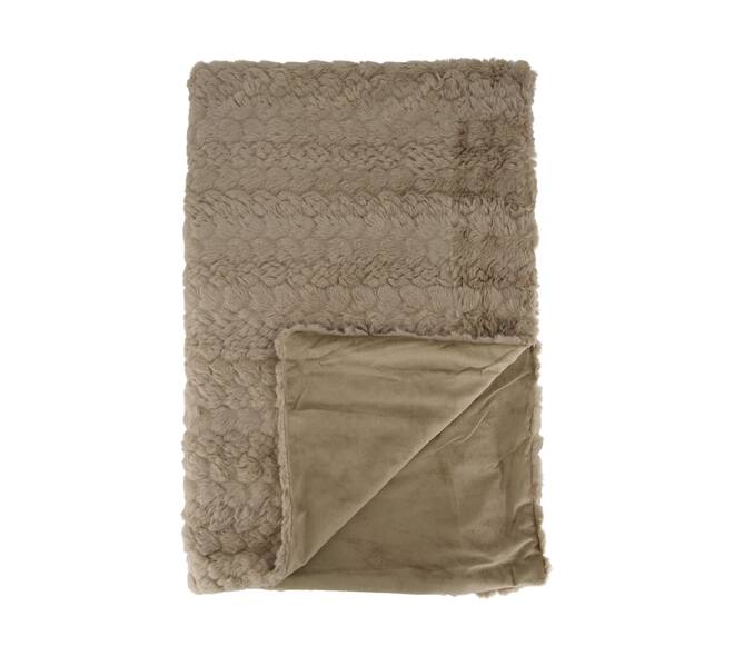 Plaid honeycomb polyester 170x130x2cm