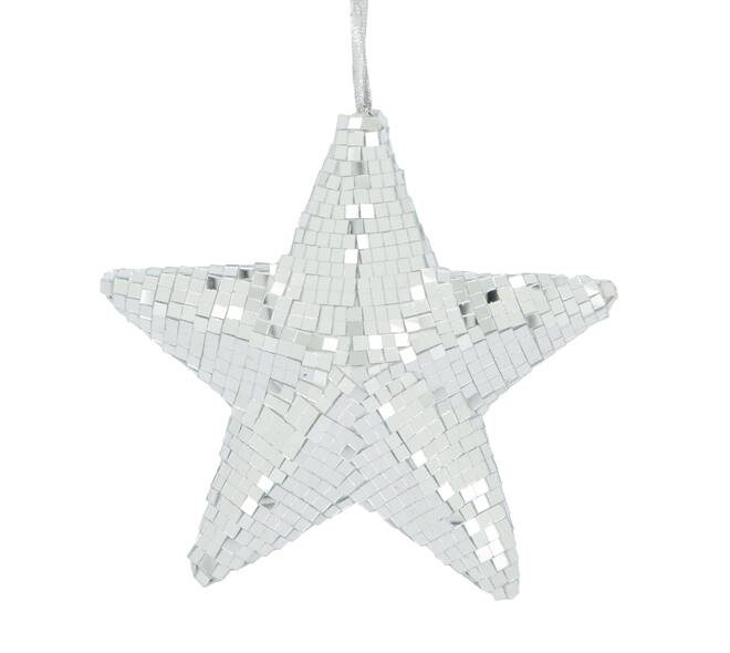 Hanger star disco foam with hanger 18x18x6cm