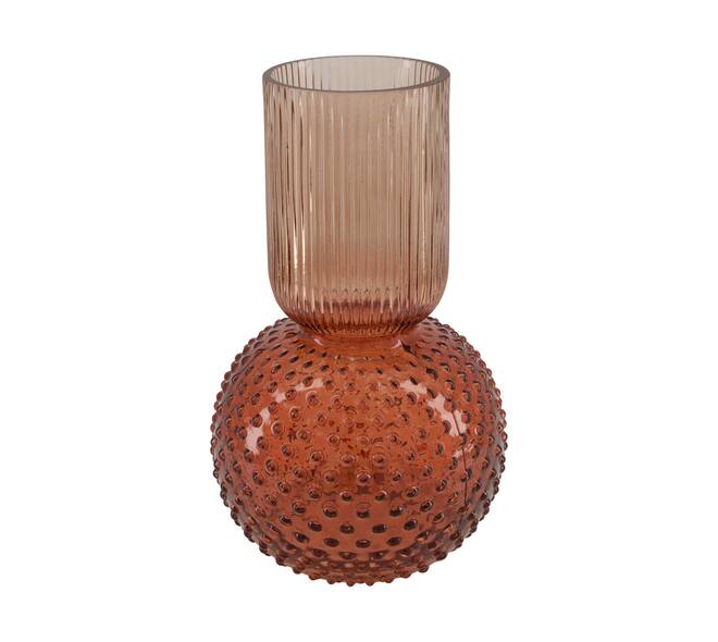 Vase glass 15x15x25cm