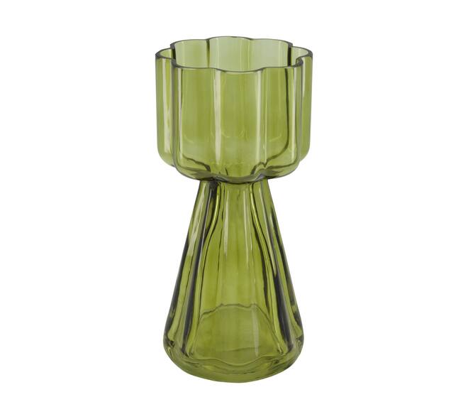 Vase glass 12x12x25.5cm