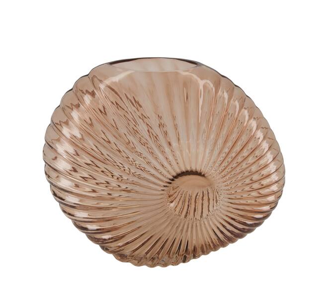 Vase glass 30x13x25cm - Pink