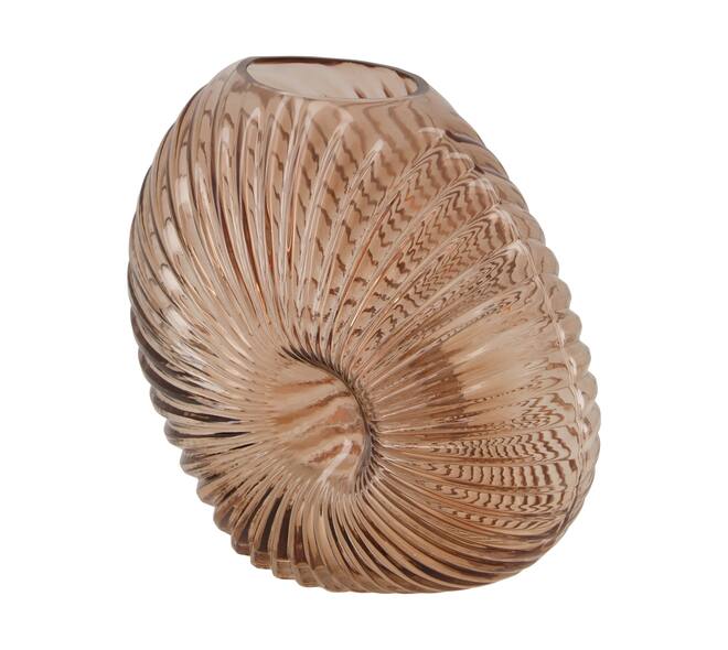 Vase glass 30x13x25cm - Pink