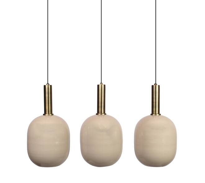 Ceiling light round metal 80x22x130cm